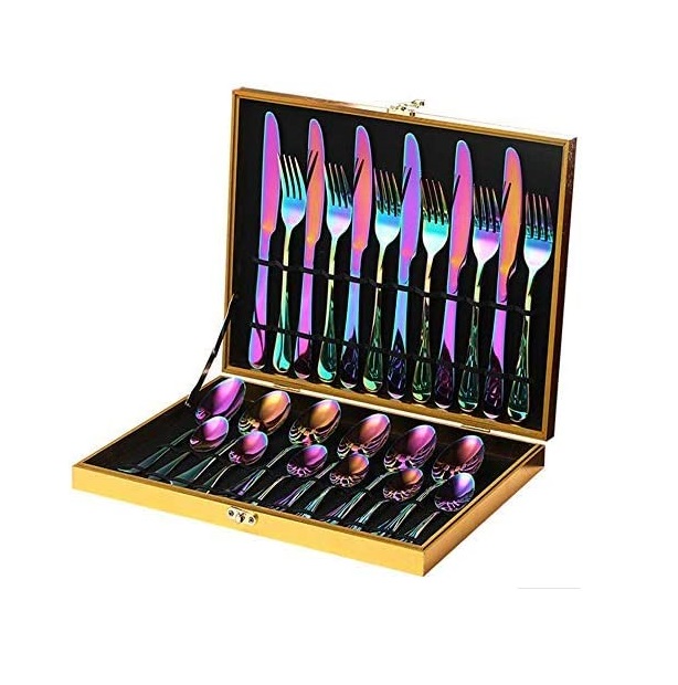 Juego de cubiertos Tornasol 24 piezas