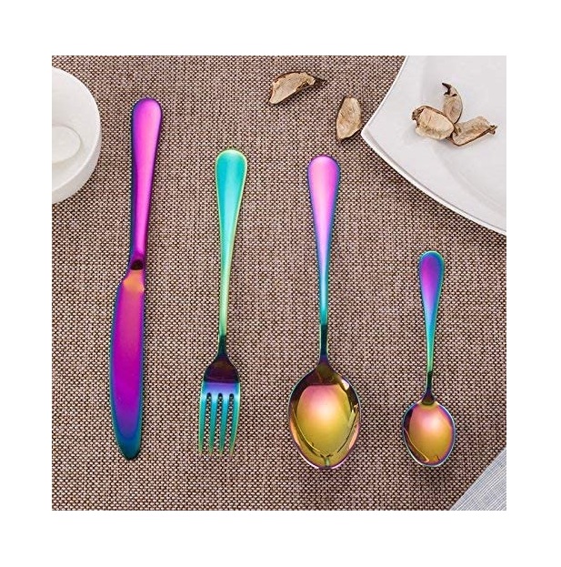 Juego de cubiertos Tornasol 24 piezas