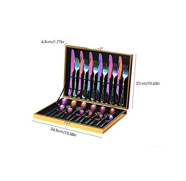 Juego de cubiertos Tornasol 24 piezas