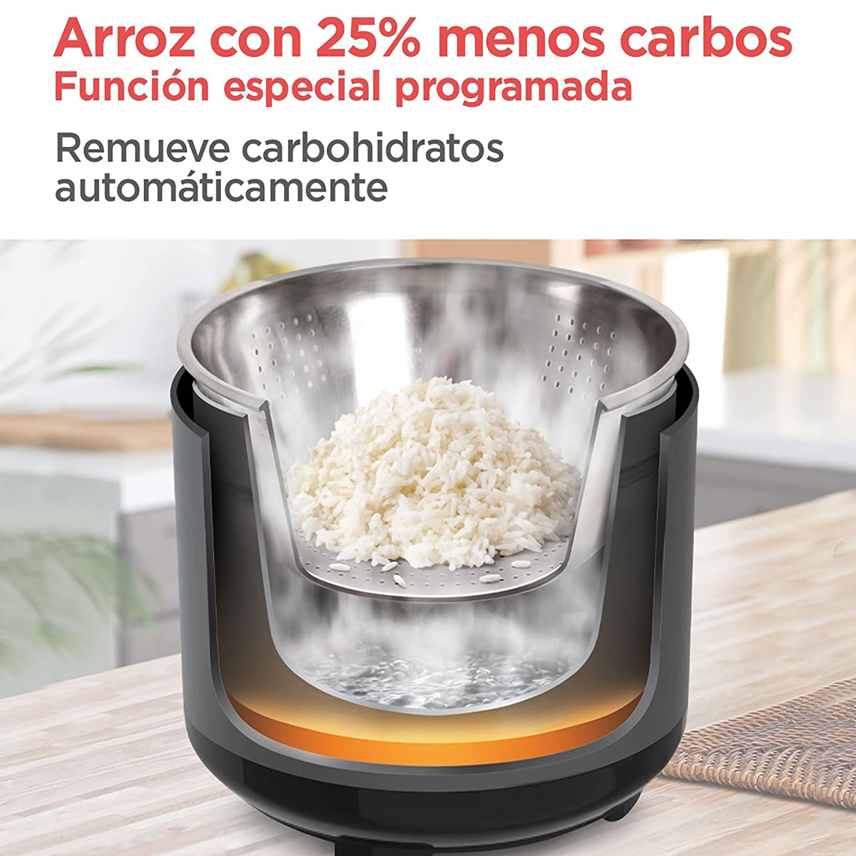 Olla Digital Multifuncional 500 W BLACK+DECKER MCH14-AR WT