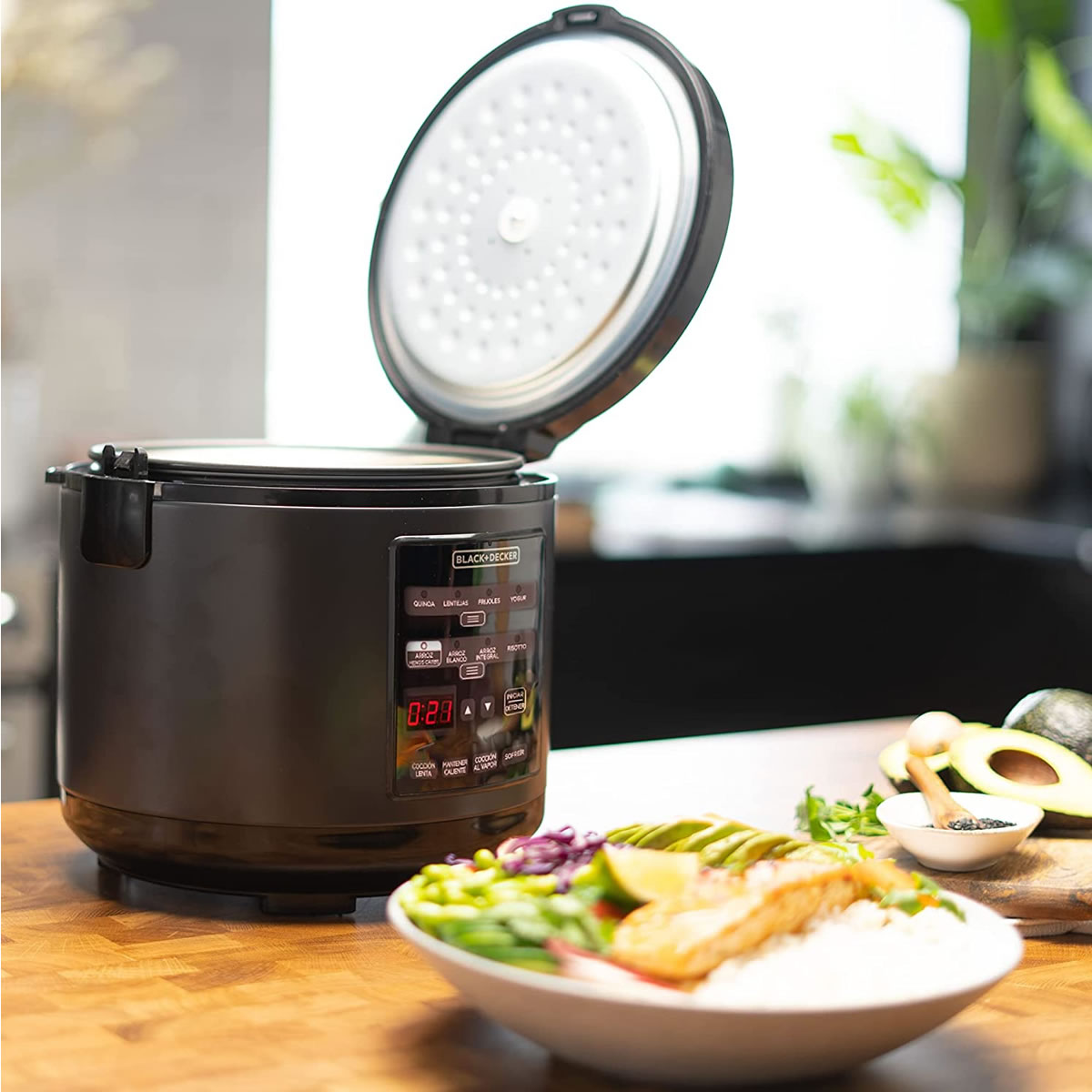 Olla Digital Multifuncional 500 W BLACK+DECKER MCH14-AR WT