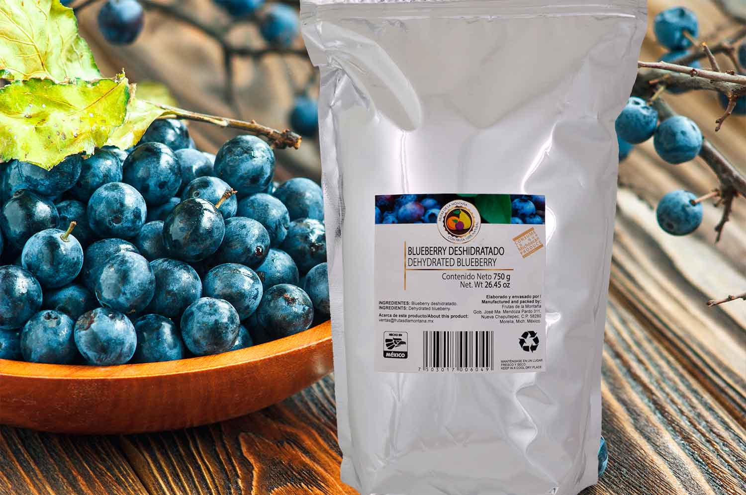 Blueberry Deshidratado 750 grs