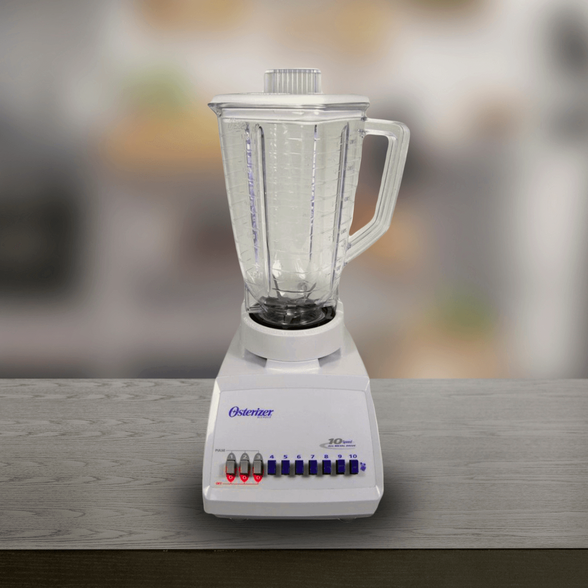 LICUADORA 10VEL 1.25LT VASO DE PLASTICO SLANT BLANCO OSTER