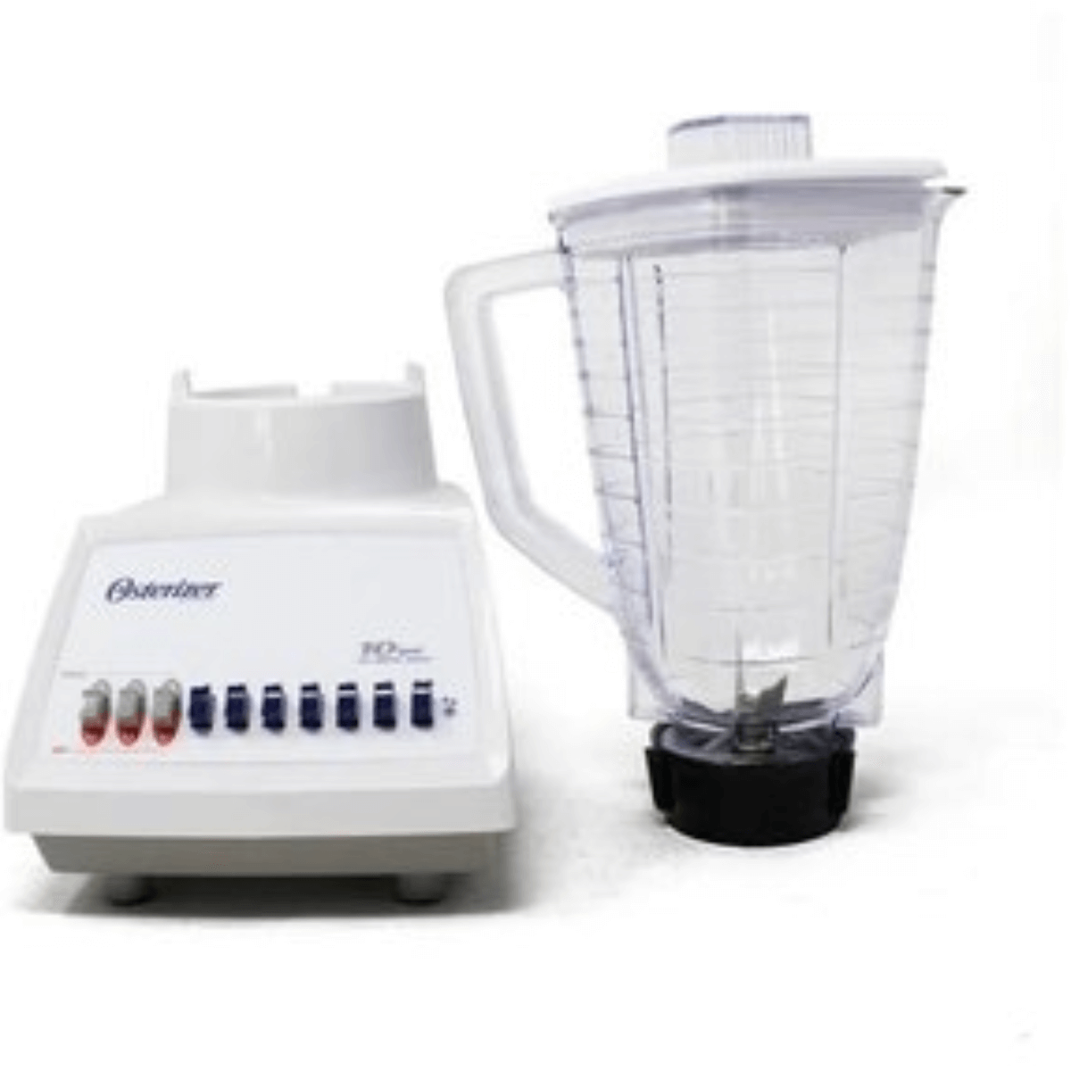 LICUADORA 10VEL 1.25LT VASO DE PLASTICO SLANT BLANCO OSTER