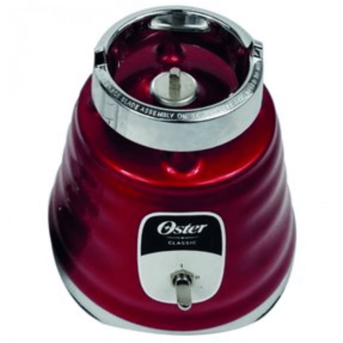 LICUADORA 2VEL 1.25LT VASO VIDRIO CLASICA METAL ROJO OSTER