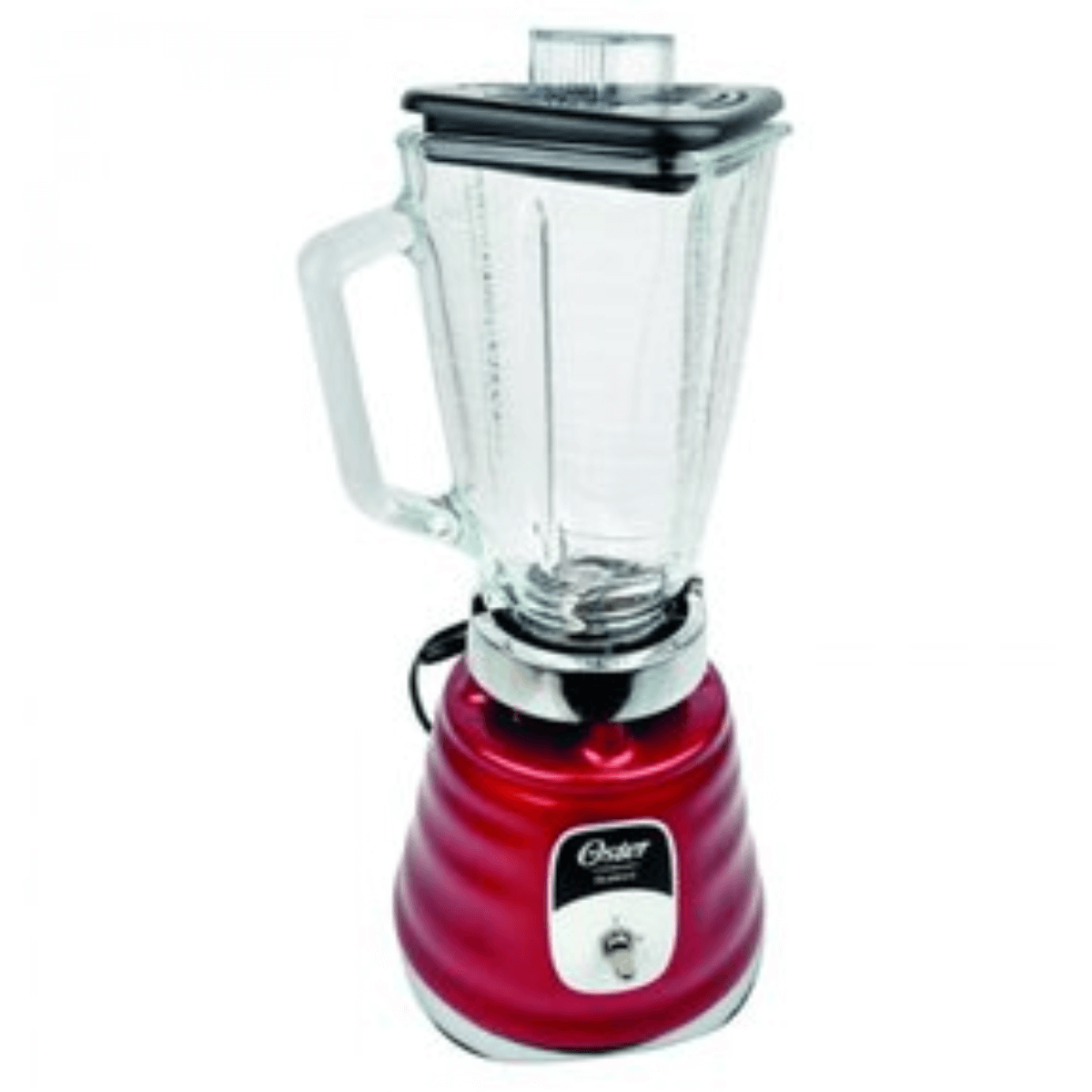 LICUADORA 2VEL 1.25LT VASO VIDRIO CLASICA METAL ROJO OSTER