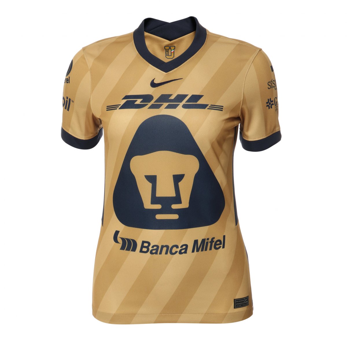 Jersey Nike Pumas UNAM Mujer 2020 21 Dorado