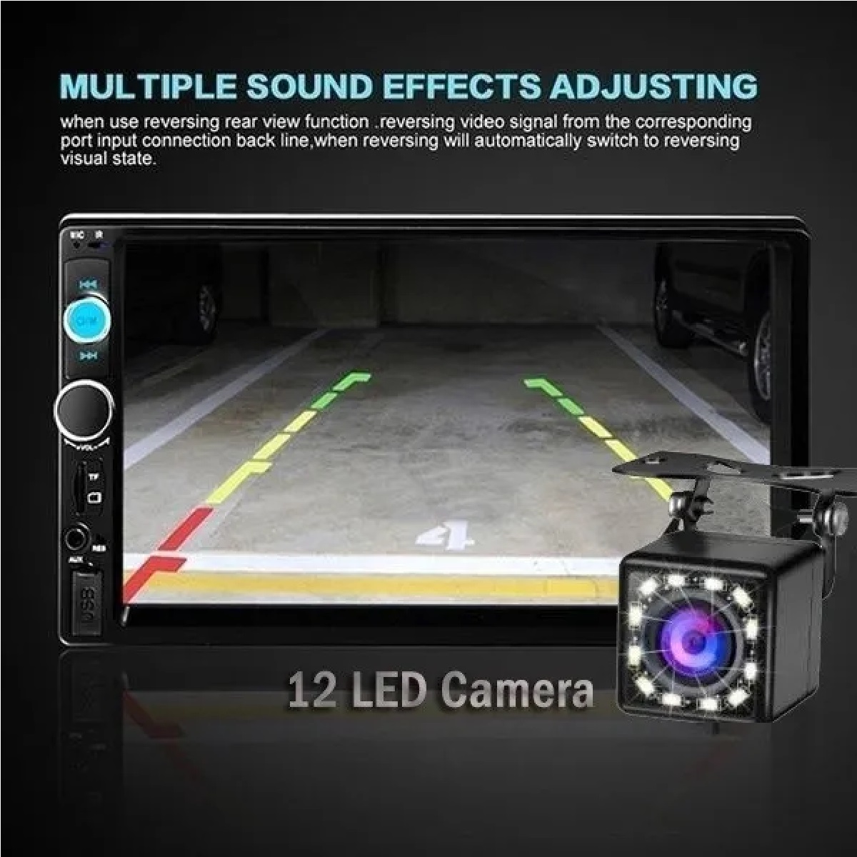 Estéreo Para Auto 7 7010b Con Cámara