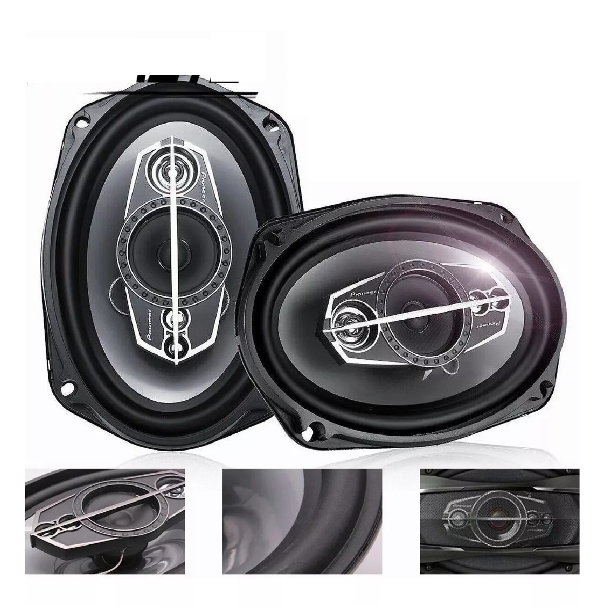 Duo Bocinas 6x9 Coaxial Para Carro Auto 5 Vías Car Audio