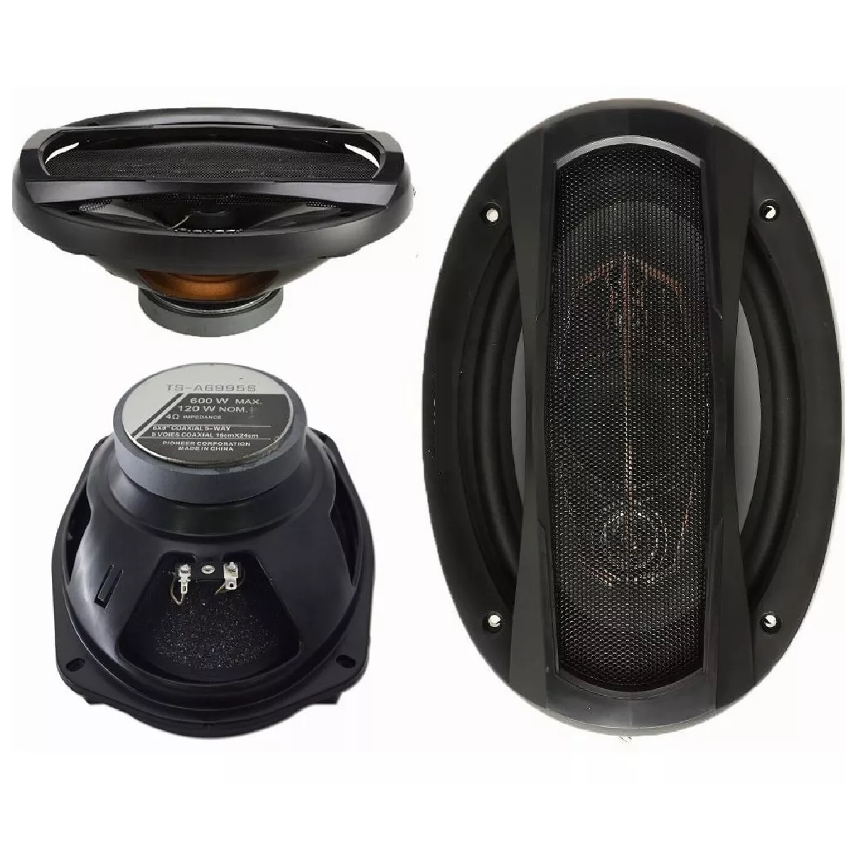 Duo Bocinas 6x9 Coaxial Para Carro Auto 5 Vías Car Audio