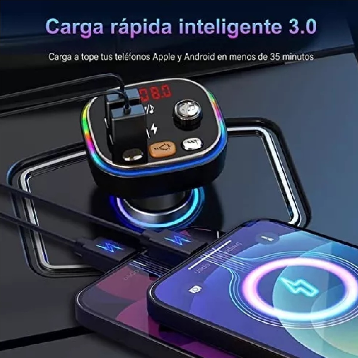 Transmisor Receptor De Audio Adaptador Bluetooth Para Auto