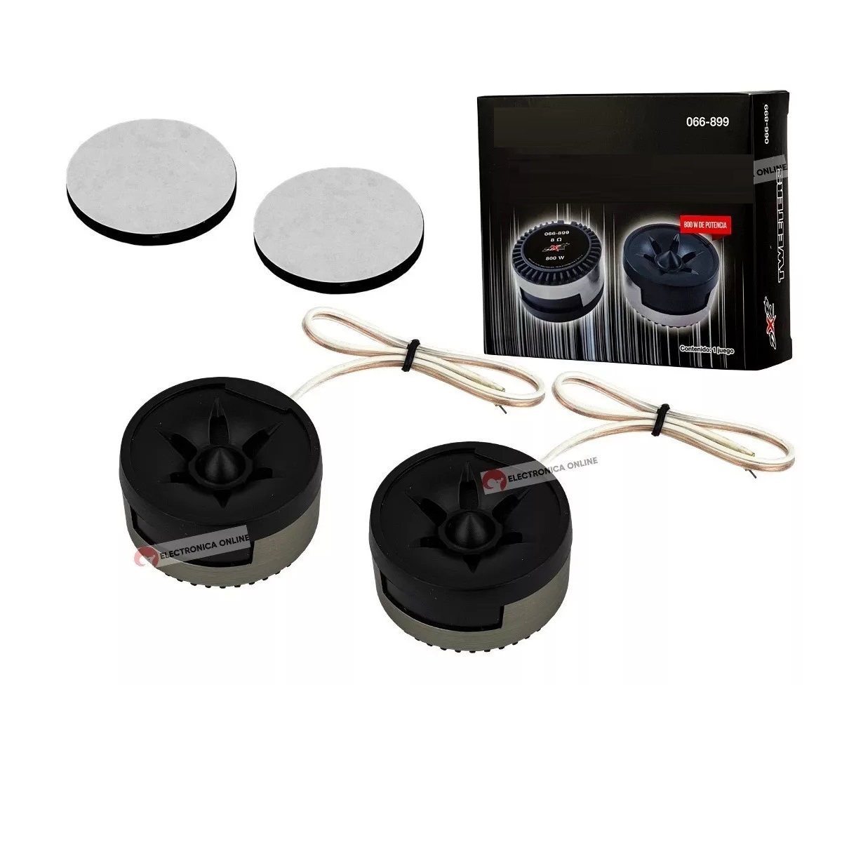 Juego De Tweeters Tipo Domo Para Auto 800w