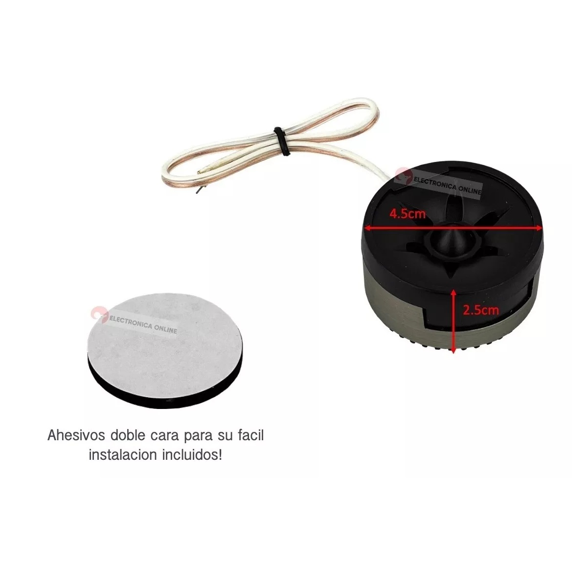 Juego De Tweeters Tipo Domo Para Auto 800w