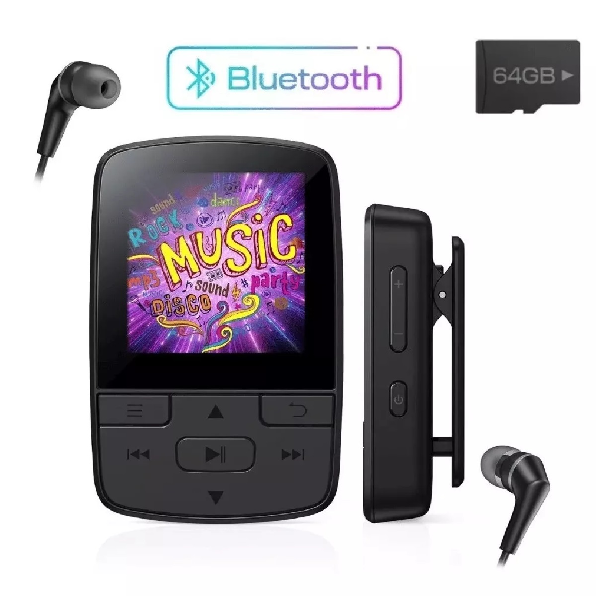 Reproductor Mp3 Portátil 80gb Bluetooth Hifi Con Auriculares