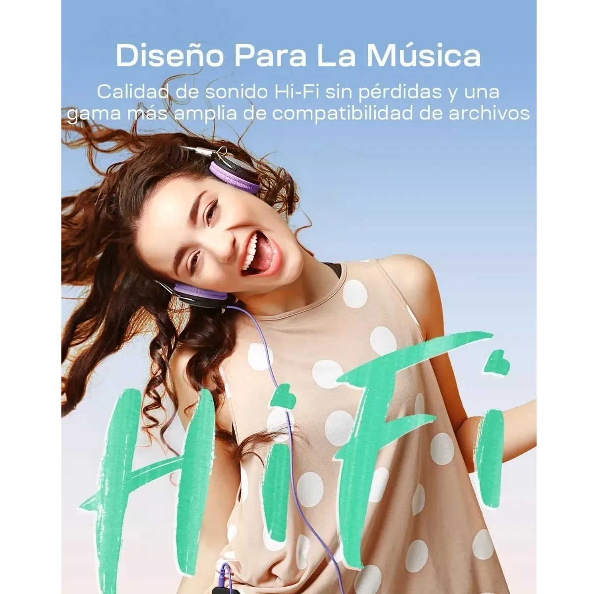 Reproductor Mp3 Portátil 80gb Bluetooth Hifi Con Auriculares