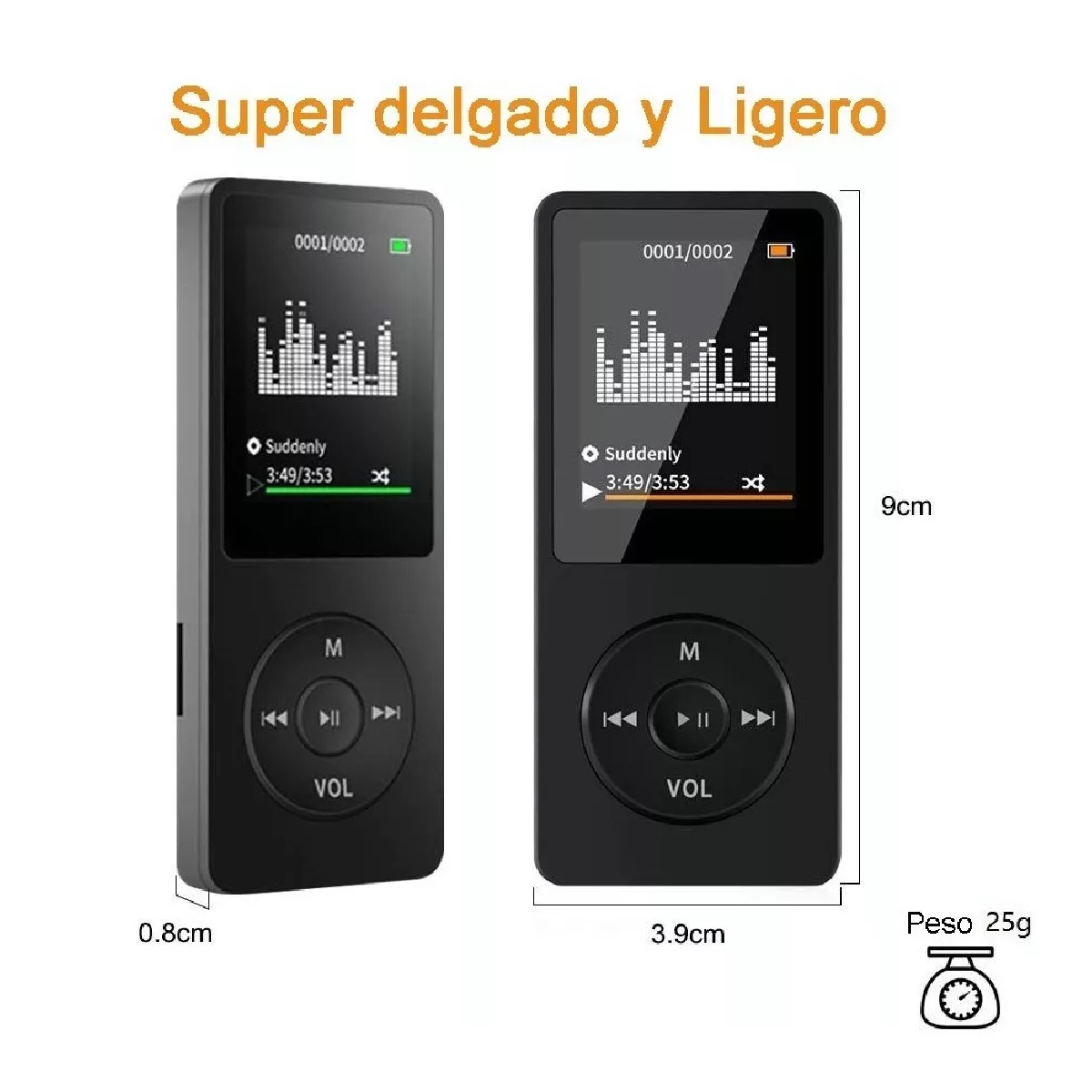 Reproductor De Musica Mp3 Bluetooth Portatil 32g Memoria