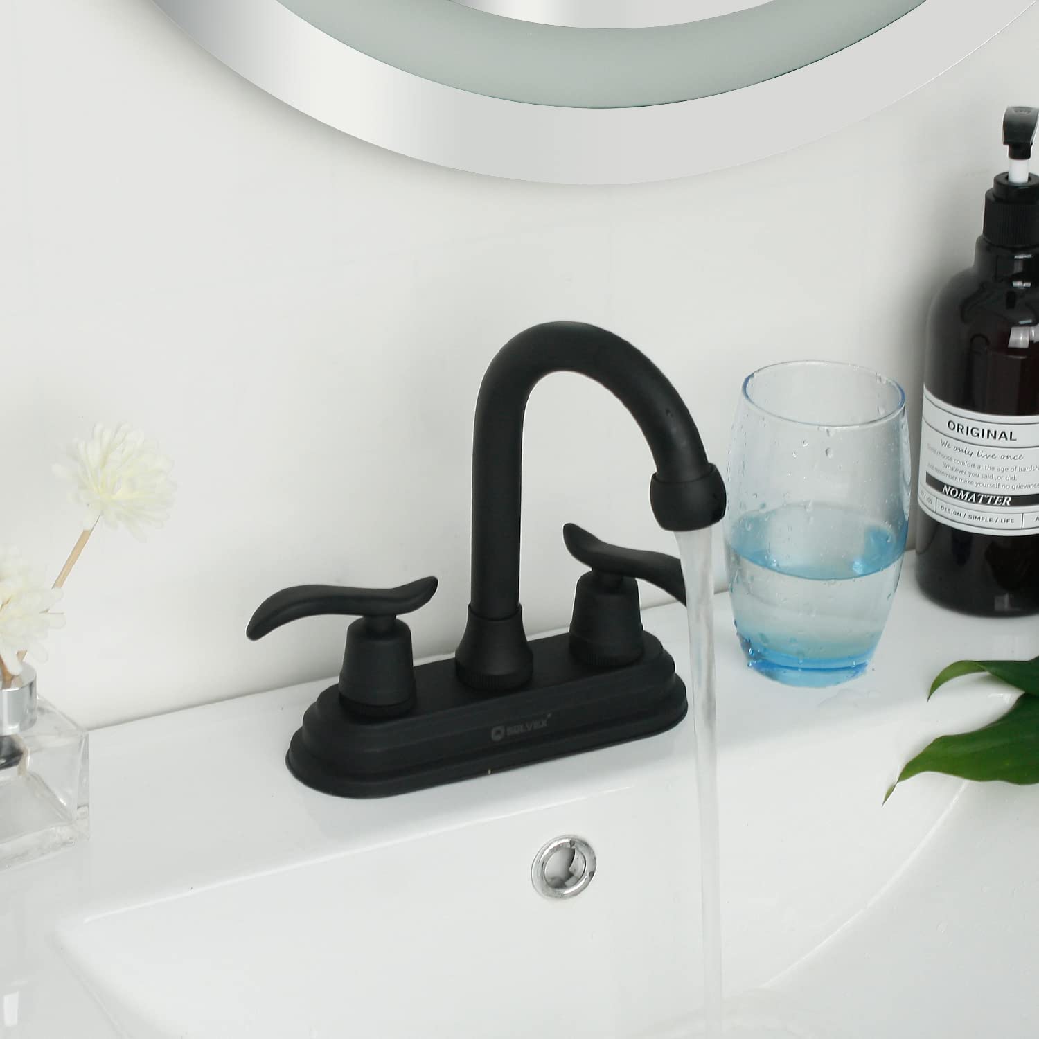 Llave Mezcladora Para Lavabo 4 Pulgadas Solvex Grifo