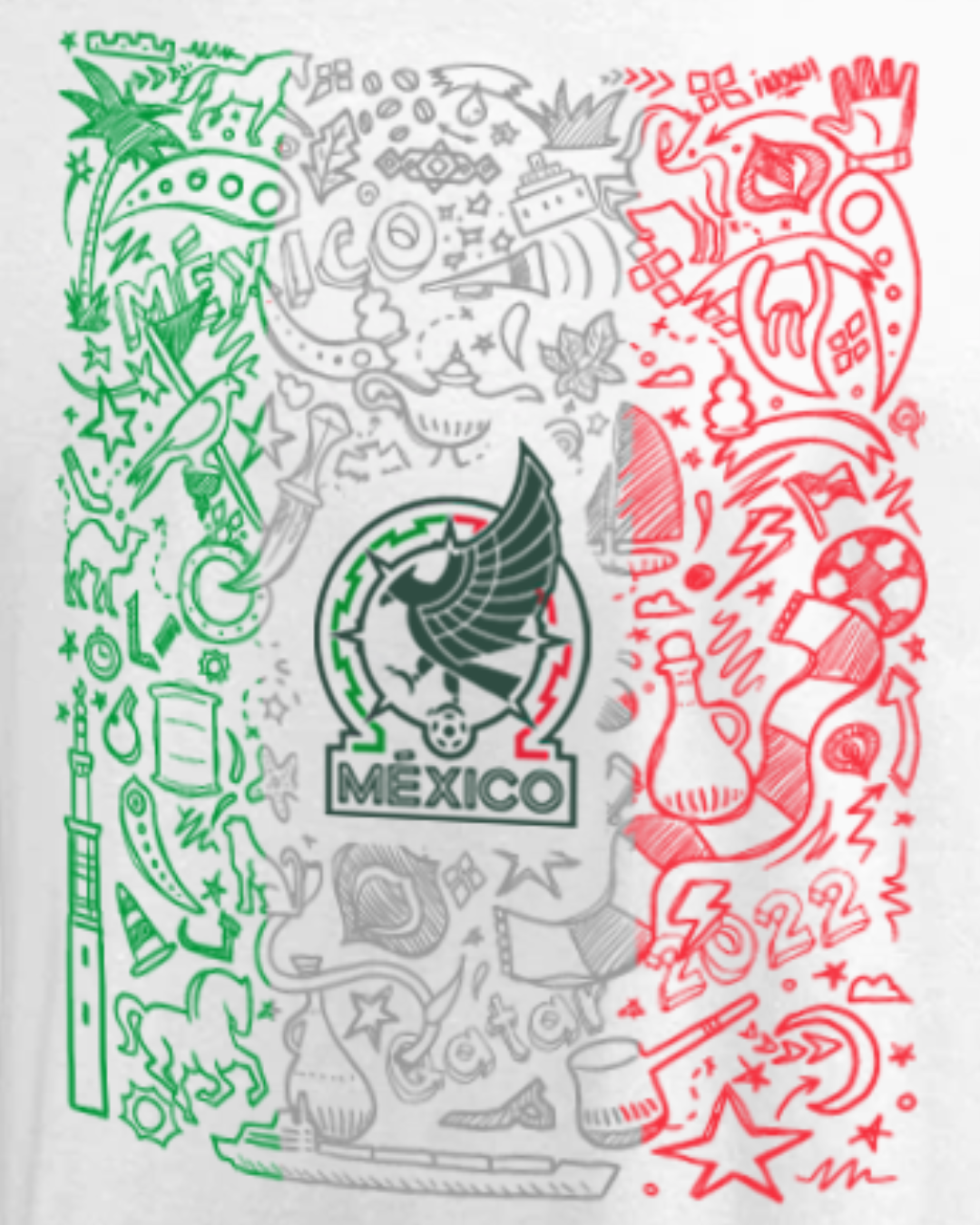 Playera Selección Nacional Mexicana Elementos Bandera Niño