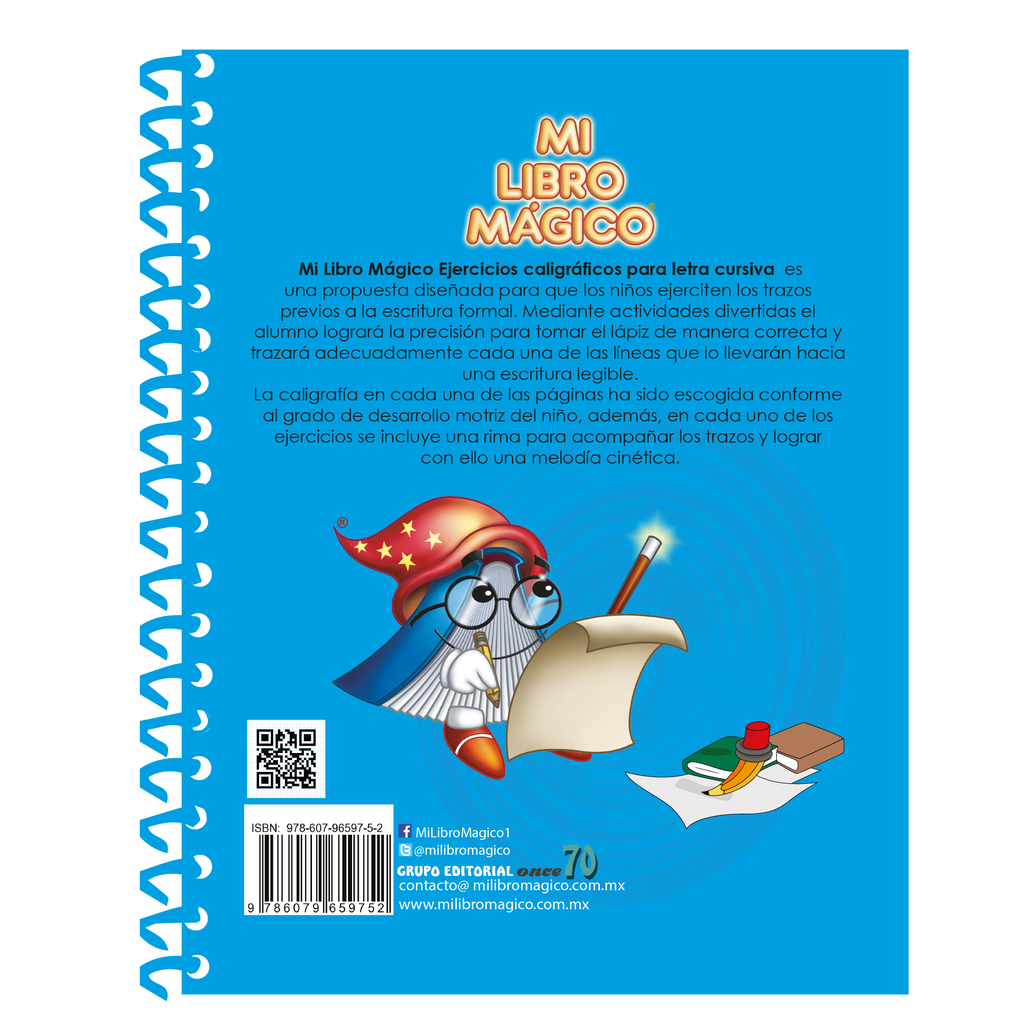 Mi Libro Mágico Ejercicios caligráficos para letra cursiva