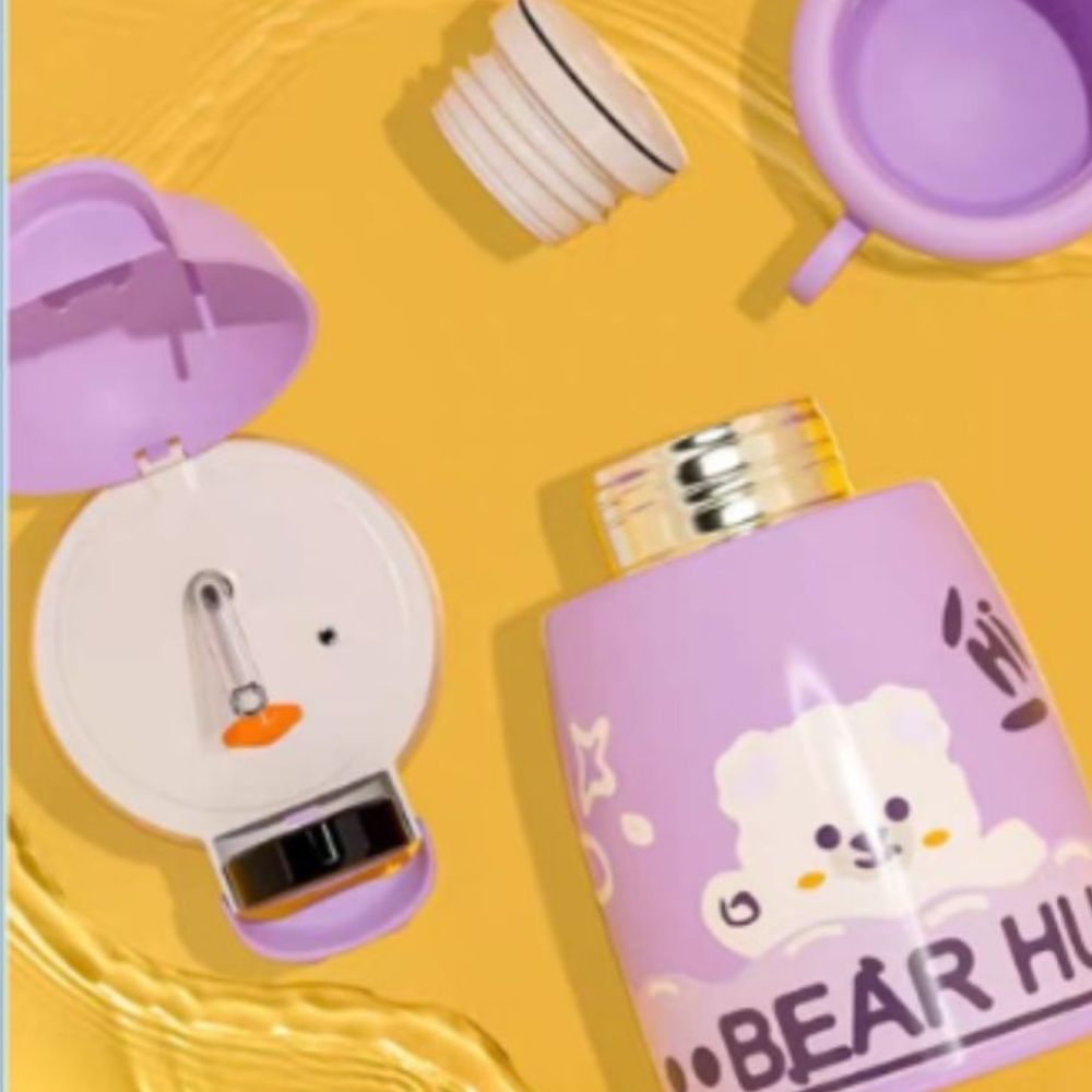 Termo digital de acero inoxidable Gadgets&Fun con funda de oso 500 ml