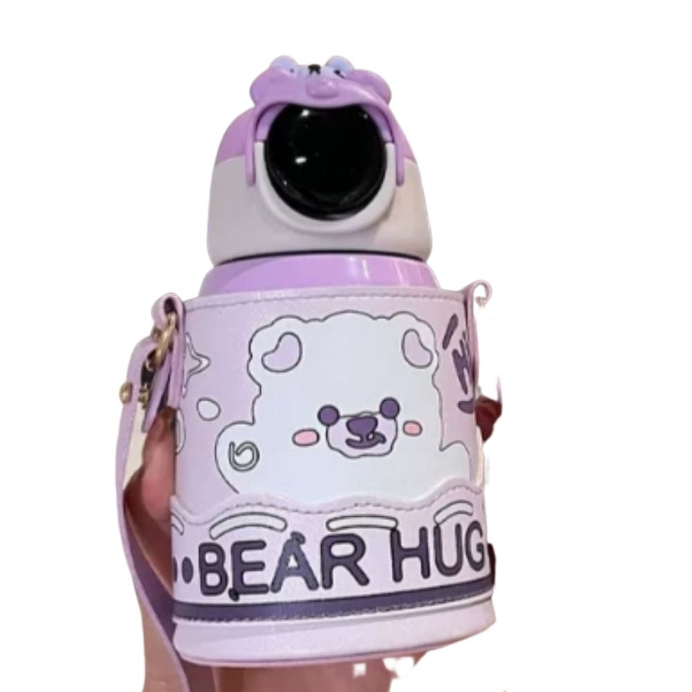 Termo digital de acero inoxidable Gadgets&Fun con funda de oso 500 ml