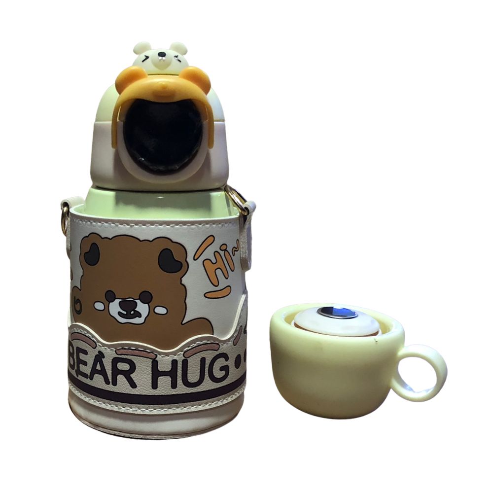 Termo digital de acero inoxidable Gadgets&Fun con funda de oso 500 ml