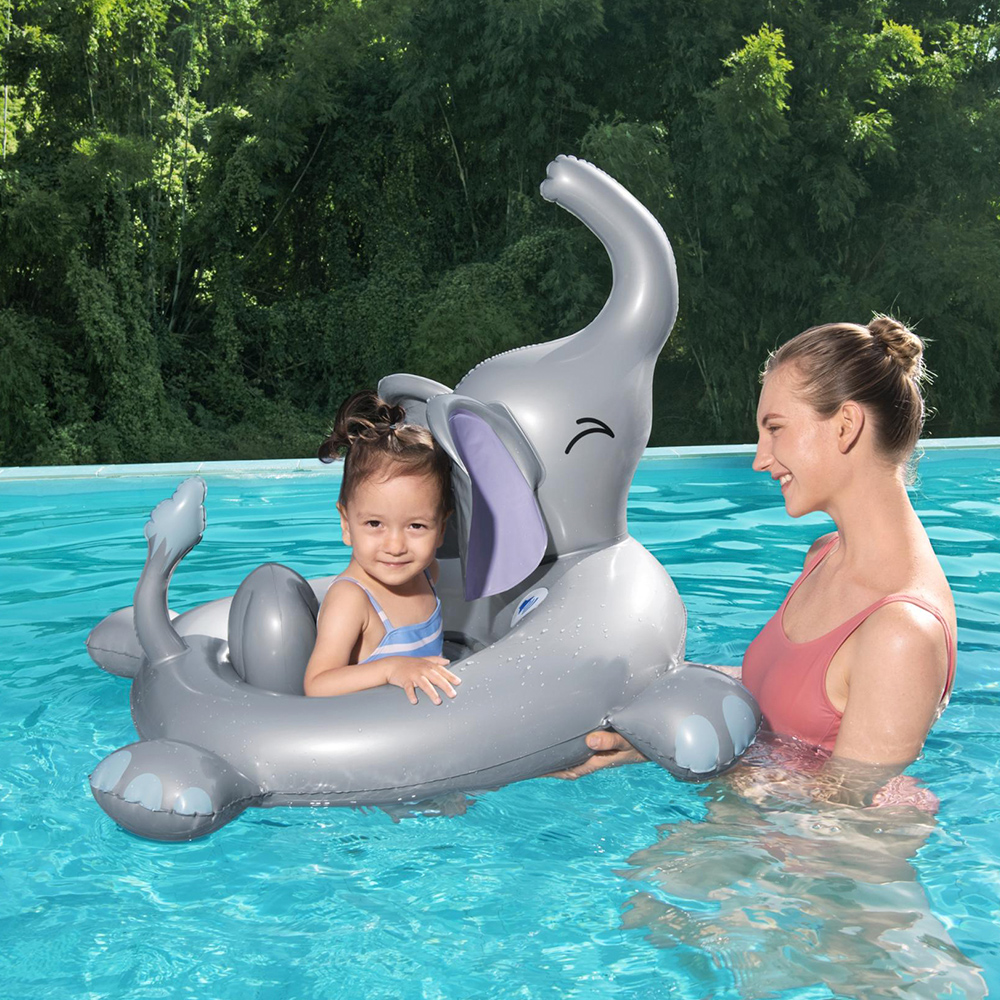 Salvavidas Inflable De Elefante Con Sonido 1 A 2 Años Bestway
