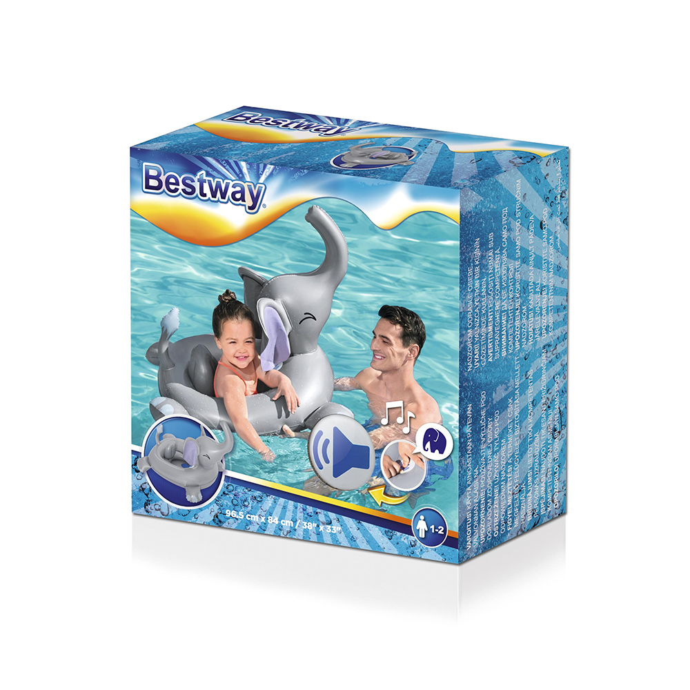 Salvavidas Inflable De Elefante Con Sonido 1 A 2 Años Bestway