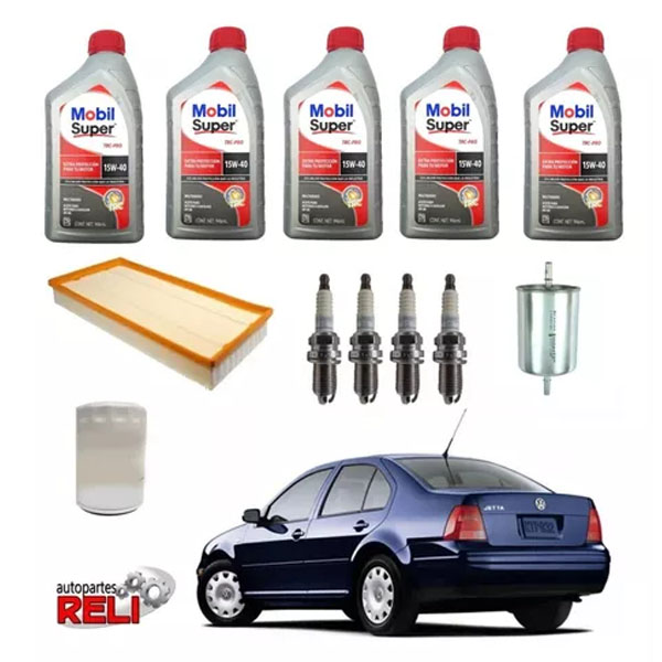 Kit Afinación Vw Jetta A4 2.0l Aceite 15w40