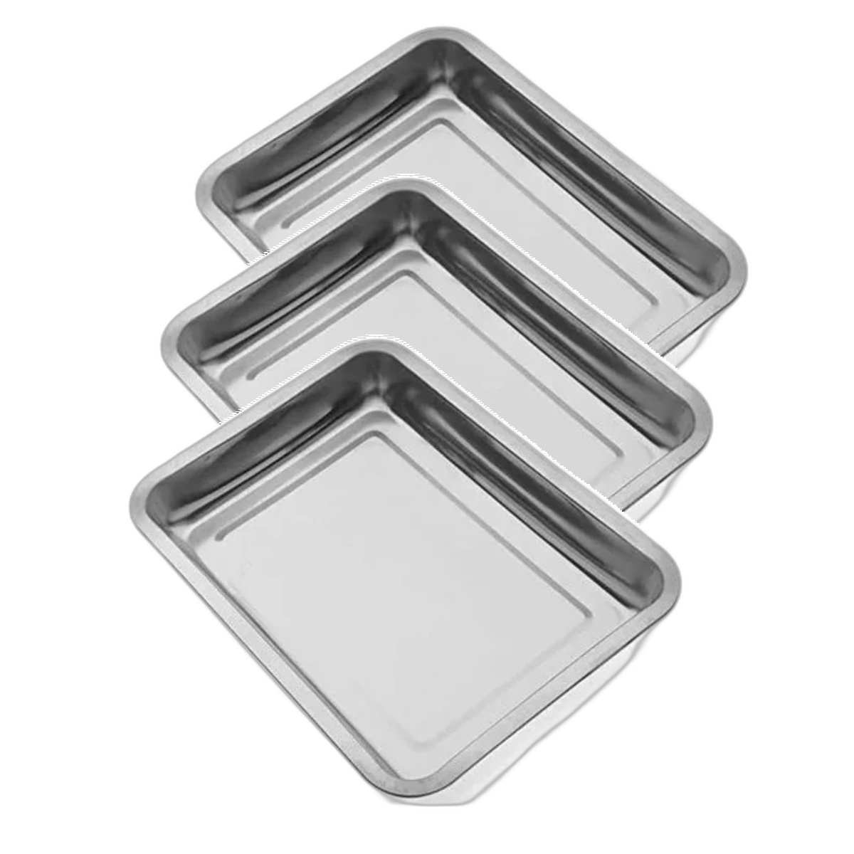 Set de 3 Charolas Bandeja para Hornear Cocina 49.5 x 34.4 x 4.7cm