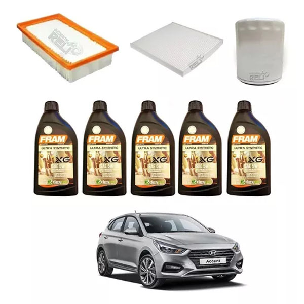 Afinación Hyundai Accent 1.6 Aceite Sintetico 5w30