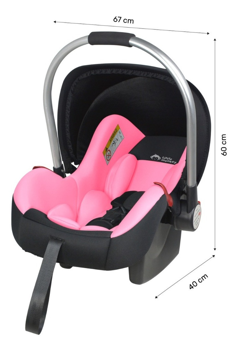 Asiento Para Bebé Tipo Moises Rosa