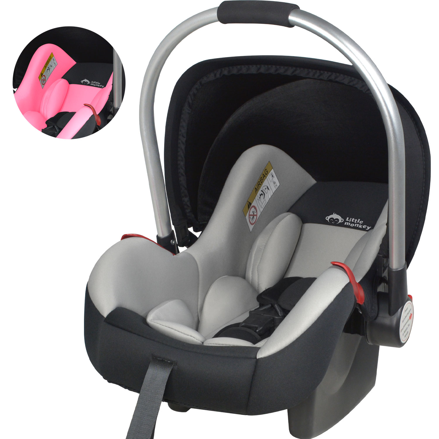 Asiento Para Bebé Tipo Moises Gris