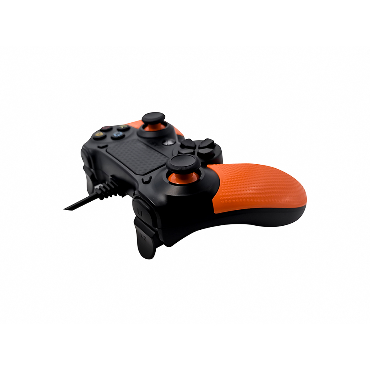 Control Alámbrico compatible Playstation y PC BEAST Play Four USB Vibración Naranja/Negro