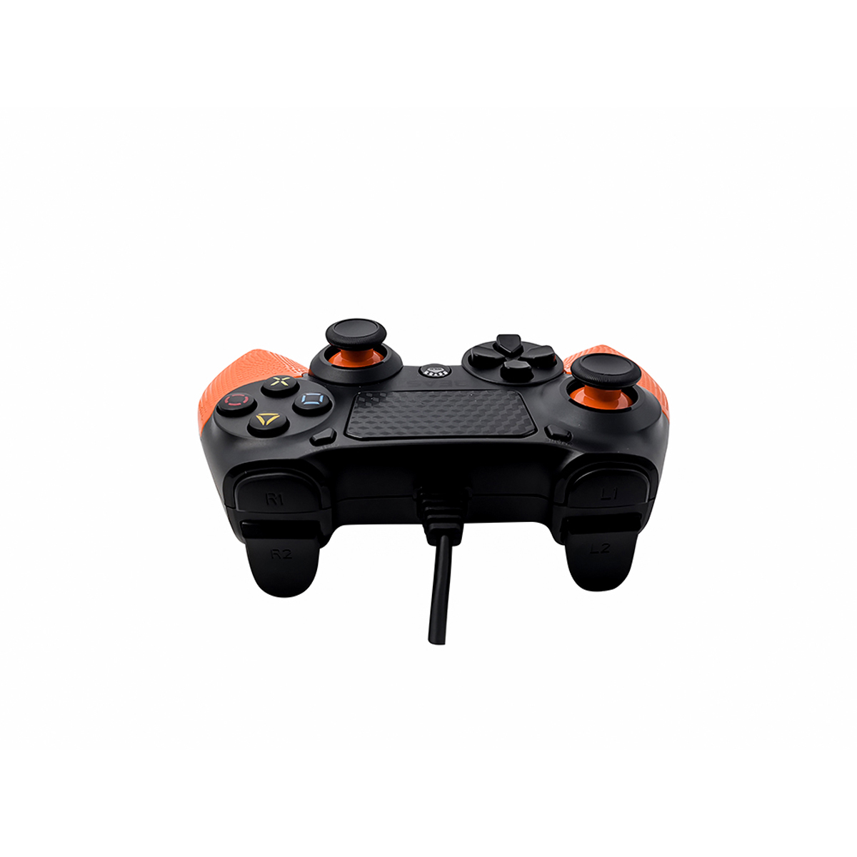 Control Alámbrico compatible Playstation y PC BEAST Play Four USB Vibración Naranja/Negro