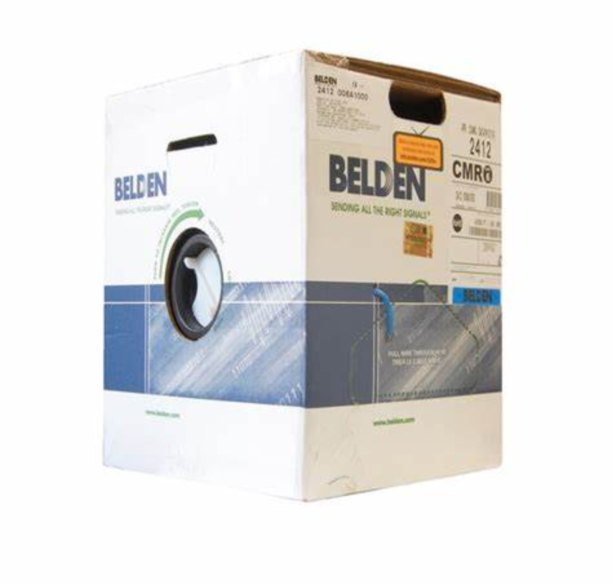 Bobina de Cable UTP Cat 6 2412 009a1000, 305 m, Blanco, Interior, 100% Cobre
