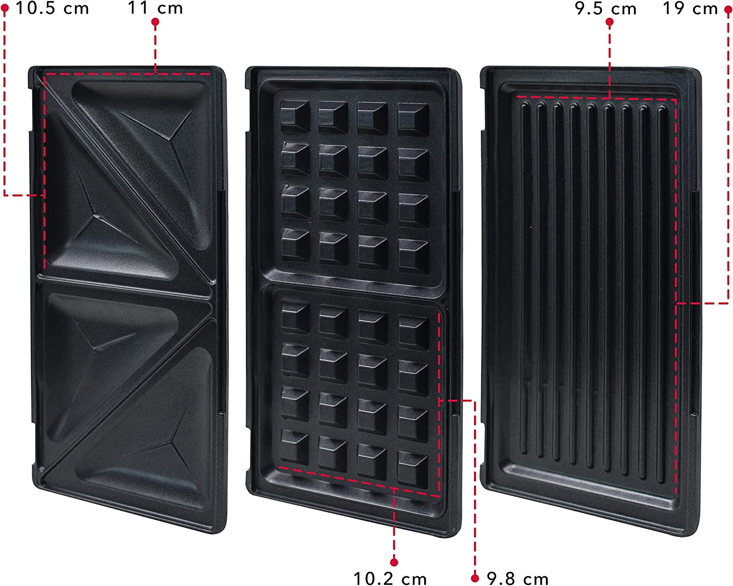 Sandwichera 3 en 1 eléctrica rc-203 marca rca