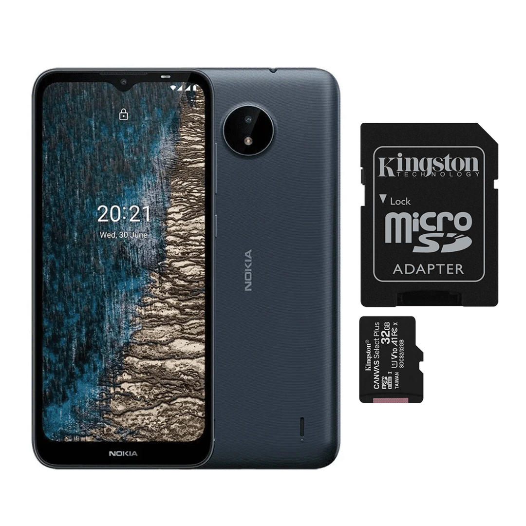  Nokia C20 2/32GB Azul + Micro SD Kingston 32GB