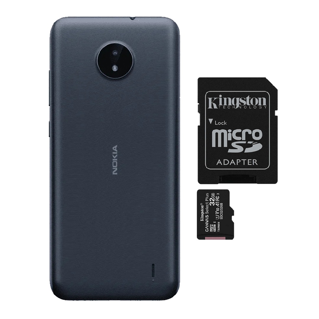  Nokia C20 2/32GB Azul + Micro SD Kingston 32GB