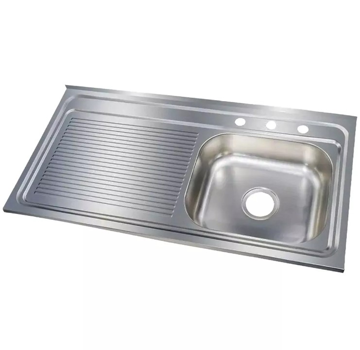 Fregadero Tarja Sobreponer 1 Tina Lado Izquierdo Escurridor