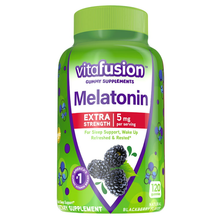 Vitafusion Melatonina 5 Mg 120 Gomitas sabor Mora