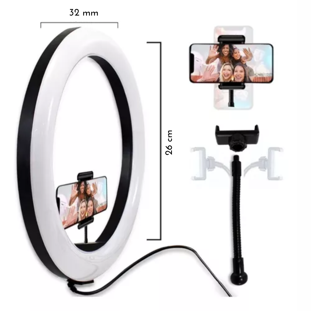 Aro de Luz Led Rgb 10 Pulgadas Con tripie