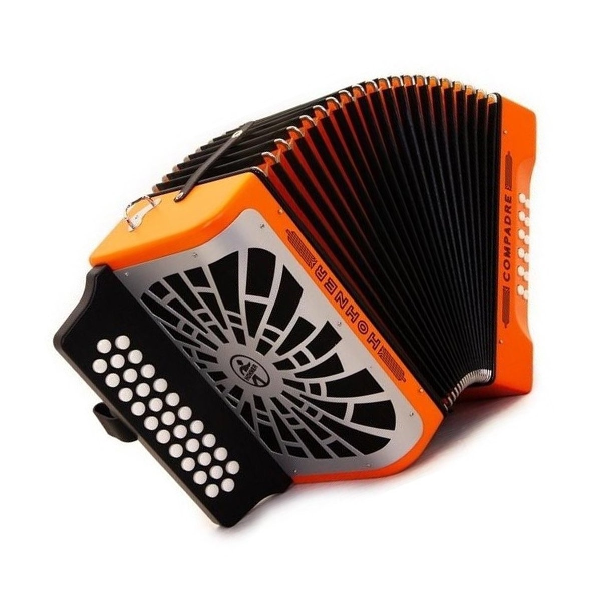 Acordeón Hohner A48231 Diatónico Naranja C/Funda 