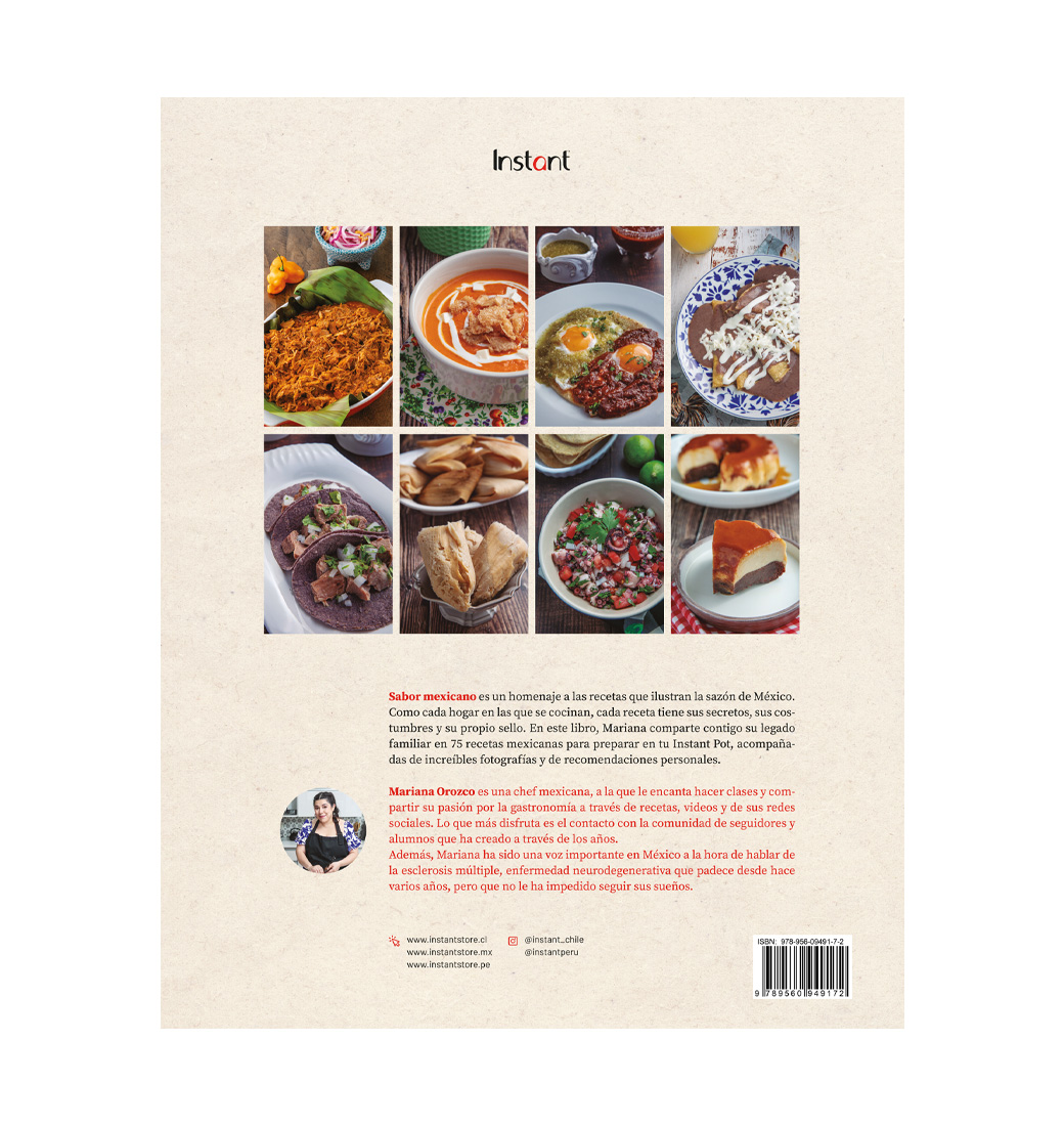 Libro Sabor Mexicano: 75 Recetas Tradicionales Instant Pot