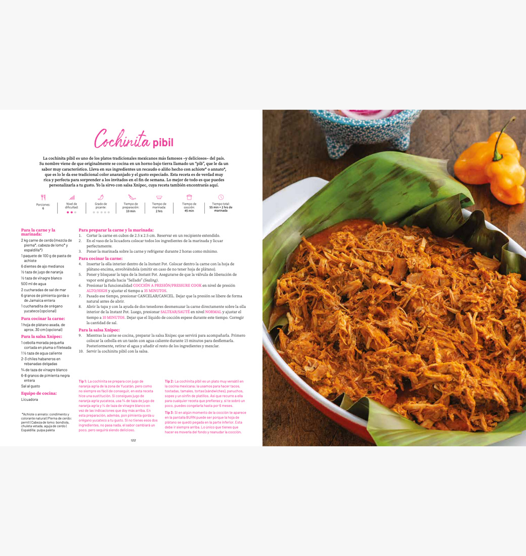 Libro Sabor Mexicano: 75 Recetas Tradicionales Instant Pot