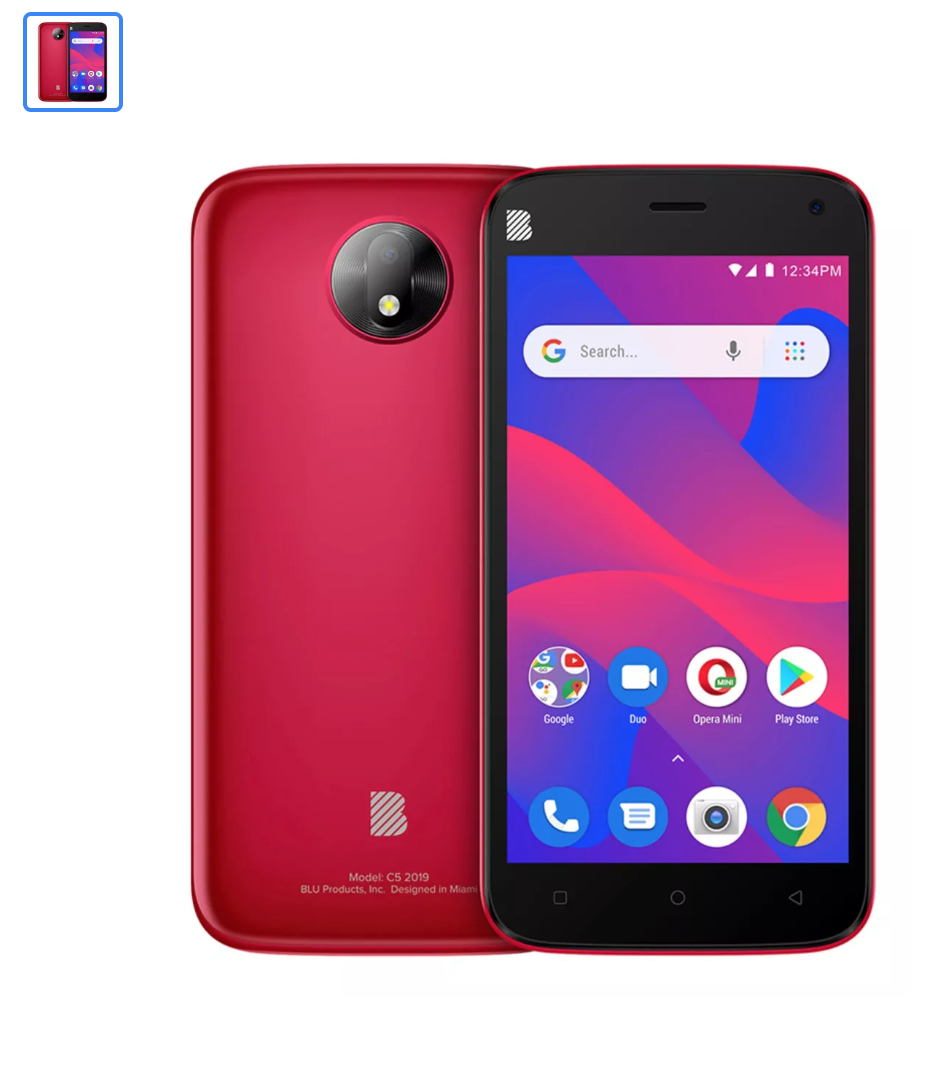 BLU C5 (2019) DUAL SIM 16 GB ROJO 1 GB RAM