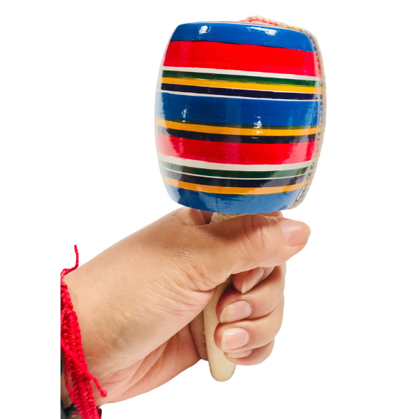 12 BALEROS COLORIDOS MEXICAJA JUGUETES ARTESANALES MEXICANOS  