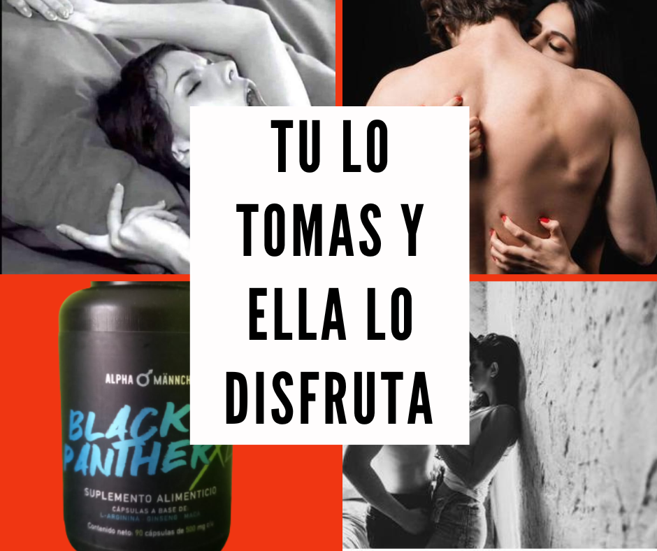 Vigorizante Masculino Black Panther Frasco de 90 Capsulas de 500Mg C/U Arginina Maca y Ginseng