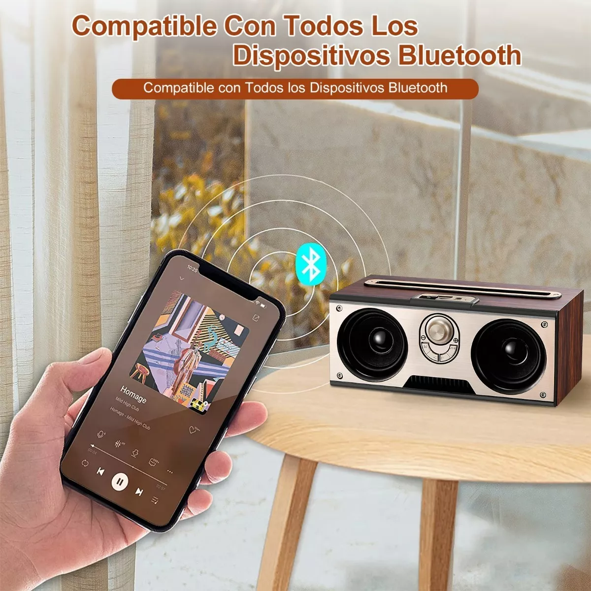 Bocina Bluetooth Portátil Altavoz Impermeable Subwoofer