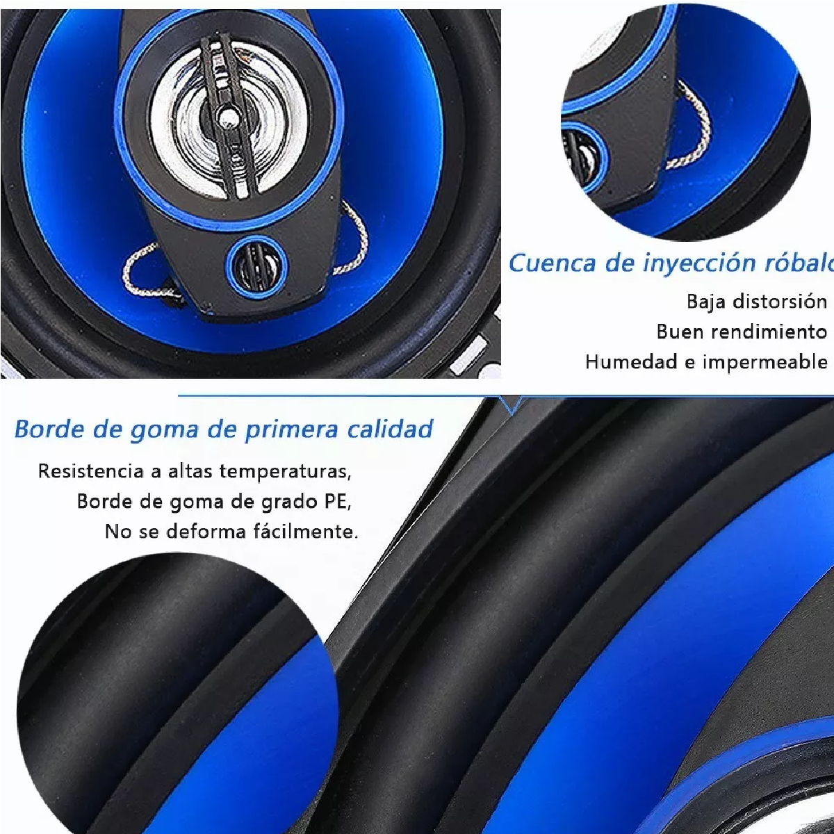 Bocinas 4 Pulgadas Banda Dual Altavoces De 1 Par